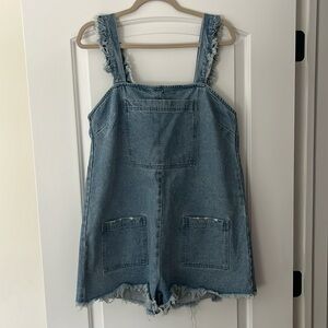 Show me your Mumu denim romper NWT